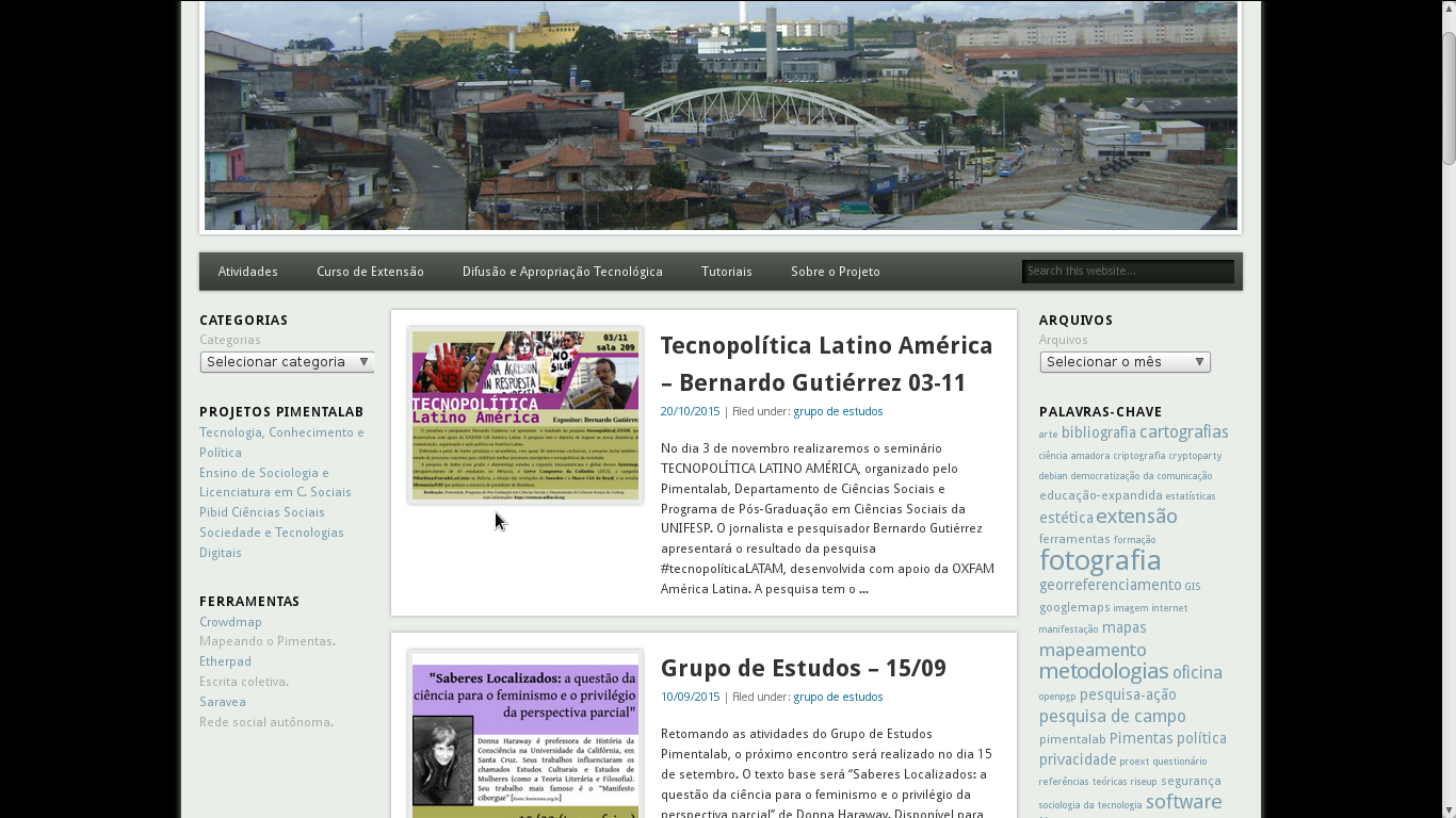 Aula – Ciência Cidadã e Laboratórios Cidadãos – curso de extensão